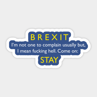 Brexit Sticker